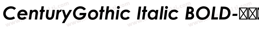 CenturyGothic Italic BOLD字体转换